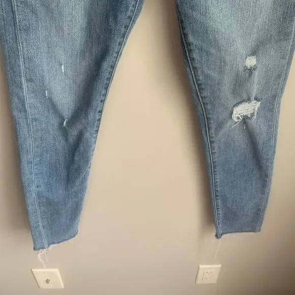 Levis Wedgie Skinny High Rise Distressed Jeans - Picture 6 of 9